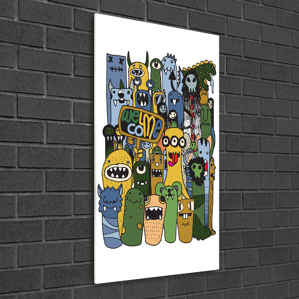 Akrilüveg fotó Crazy szörnyek