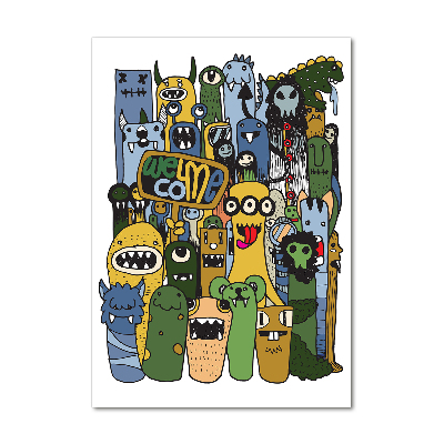 Akrilüveg fotó Crazy szörnyek