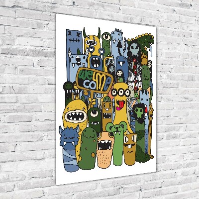 Akrilüveg fotó Crazy szörnyek