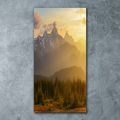 Akril üveg kép Sunset hegy