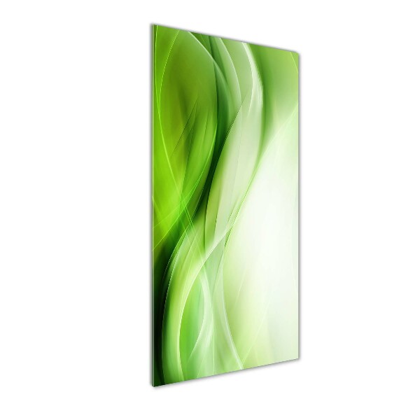 Akrilkép Zöld hullámok háttér