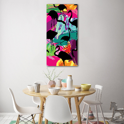 Akrilkép Flamingók