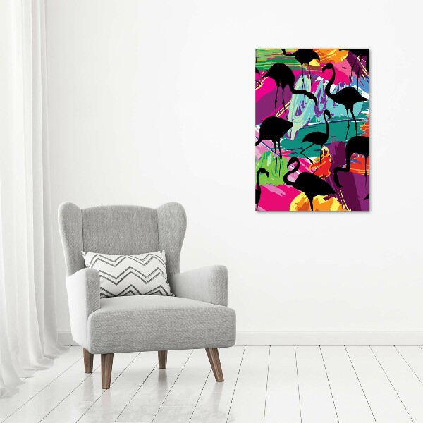 Akrilkép Flamingók