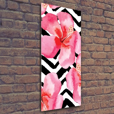 Akril üveg kép Hawaii virágok