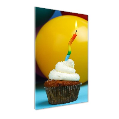 Akril üveg kép Születésnapját cupcake