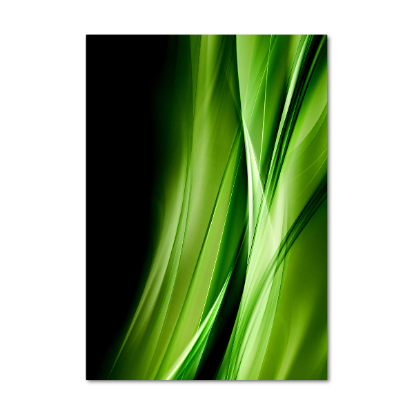 Akrilkép Zöld hullámok háttér