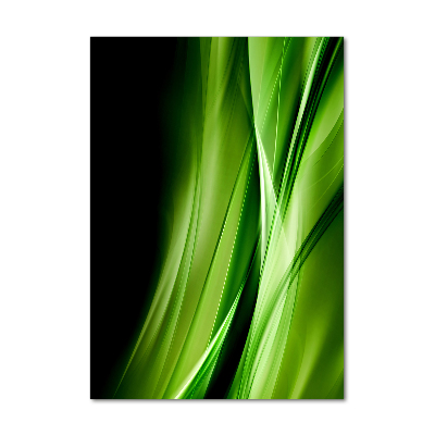 Akrilkép Zöld hullámok háttér