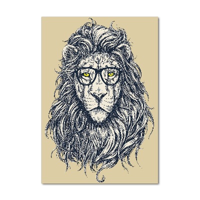 Akrilkép Hipsterski oroszlán