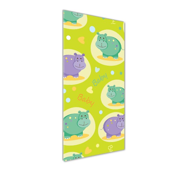 Akrilkép Vízilovak