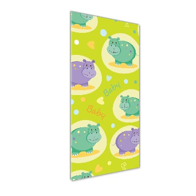 Akrilkép Vízilovak