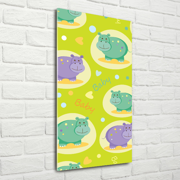 Akrilkép Vízilovak