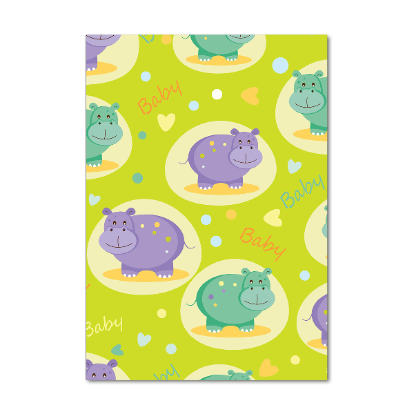 Akrilkép Vízilovak