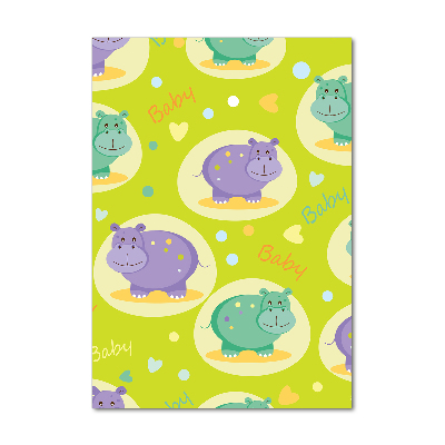 Akrilkép Vízilovak