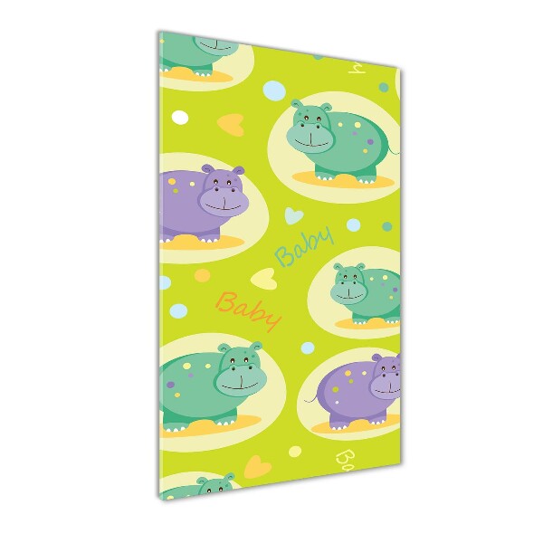 Akrilkép Vízilovak