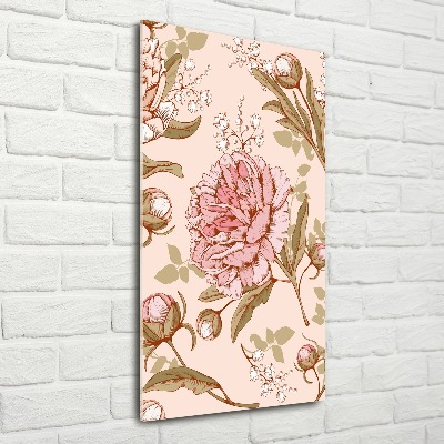 Akril üveg kép Peonies