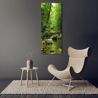 Akril üveg kép Folyó az erdőben