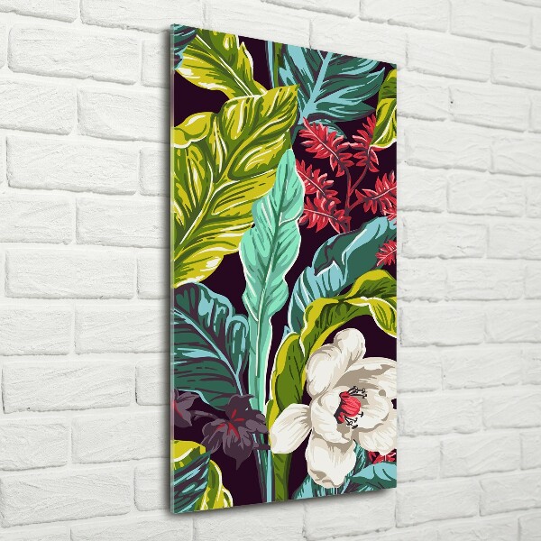 Akril üveg kép Trópusi virágok