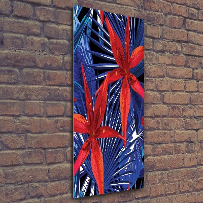 Akril üveg kép Trópusi virágok