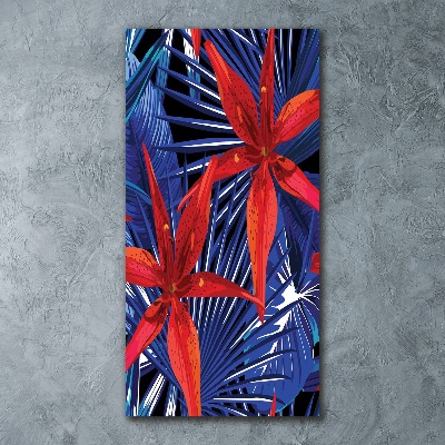 Akril üveg kép Trópusi virágok