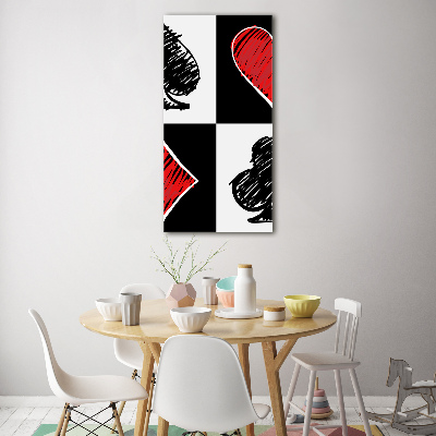 Akrilkép Card színek