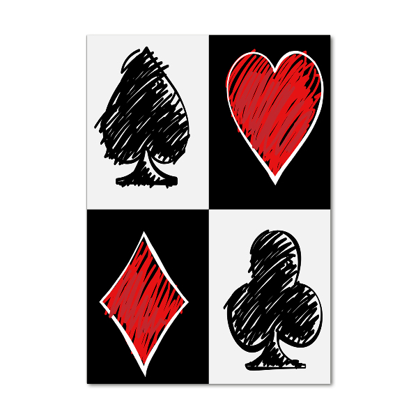 Akrilkép Card színek