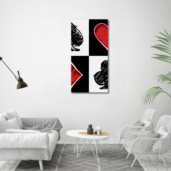 Akrilkép Card színek