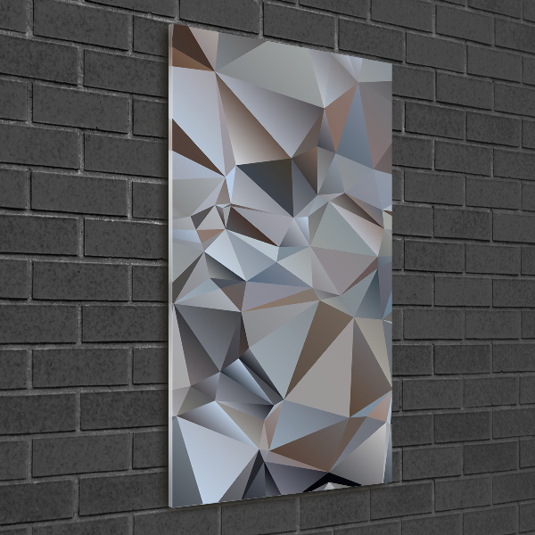 Akrilkép Absztrakció háromszögek