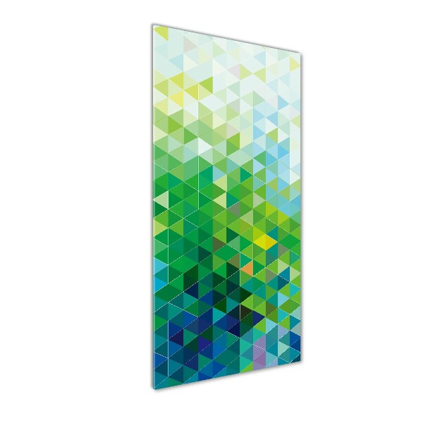 Akrilkép Absztrakció háromszögek