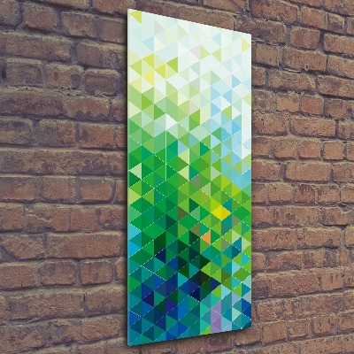 Akrilkép Absztrakció háromszögek