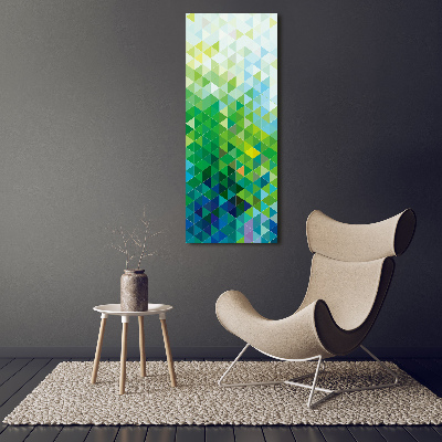 Akrilkép Absztrakció háromszögek