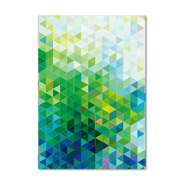 Akrilkép Absztrakció háromszögek