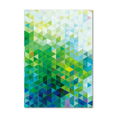 Akrilkép Absztrakció háromszögek