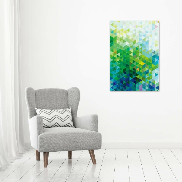 Akrilkép Absztrakció háromszögek