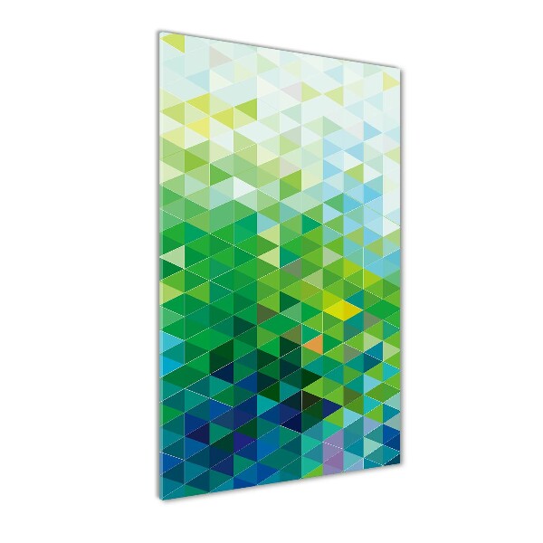 Akrilkép Absztrakció háromszögek