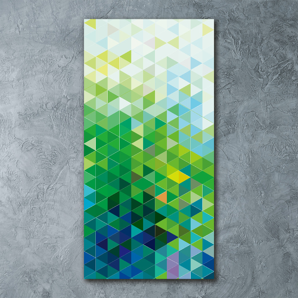 Akrilkép Absztrakció háromszögek