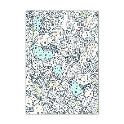 Akril üveg kép Virágos mintával