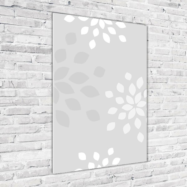 Akril üveg kép Virágos mintával