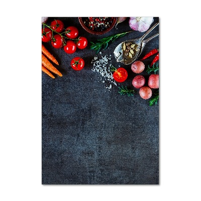 Akril üveg kép Zöldségek és fűszerek