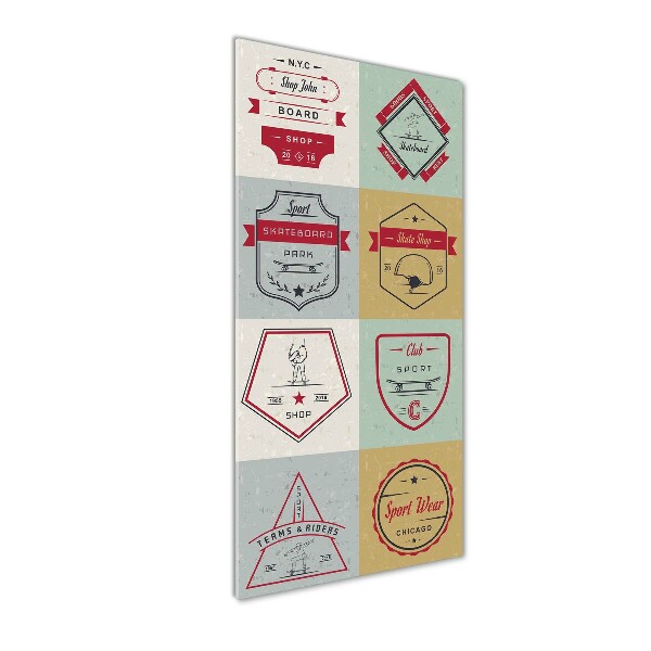 Akrilkép Gördeszka jelek