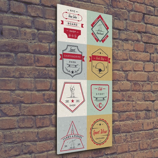 Akrilkép Gördeszka jelek