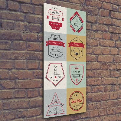 Akrilkép Gördeszka jelek