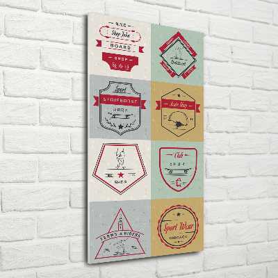 Akrilkép Gördeszka jelek