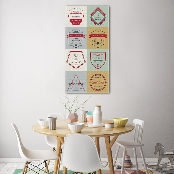 Akrilkép Gördeszka jelek