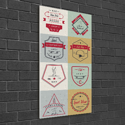 Akrilkép Gördeszka jelek