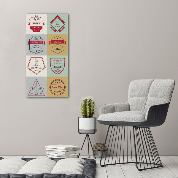 Akrilkép Gördeszka jelek