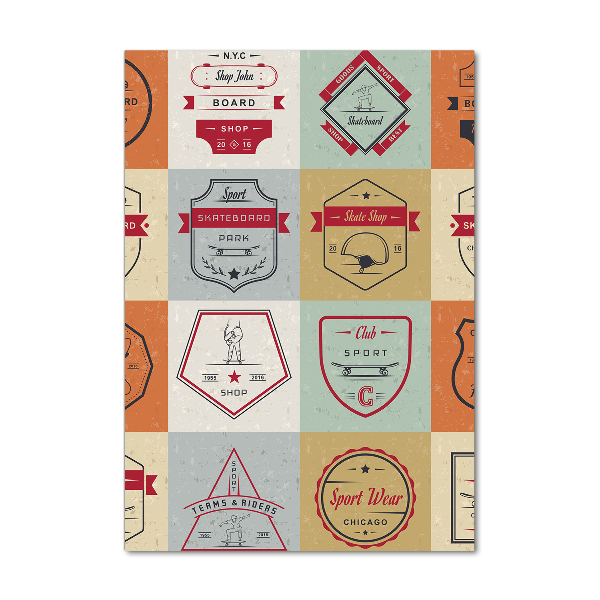 Akrilkép Gördeszka jelek