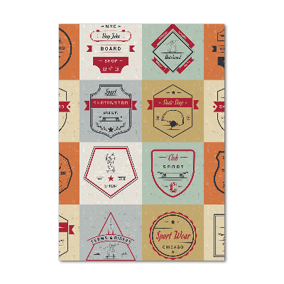 Akrilkép Gördeszka jelek