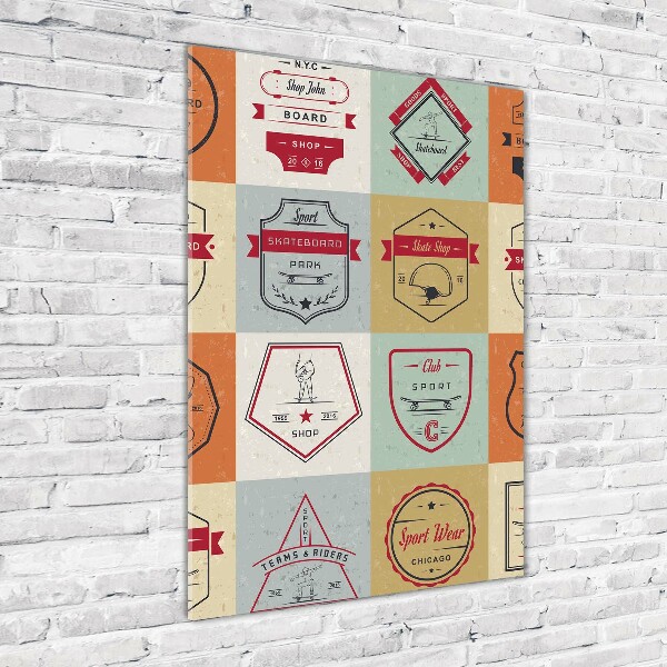 Akrilkép Gördeszka jelek