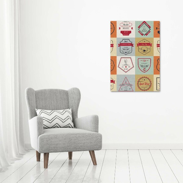 Akrilkép Gördeszka jelek