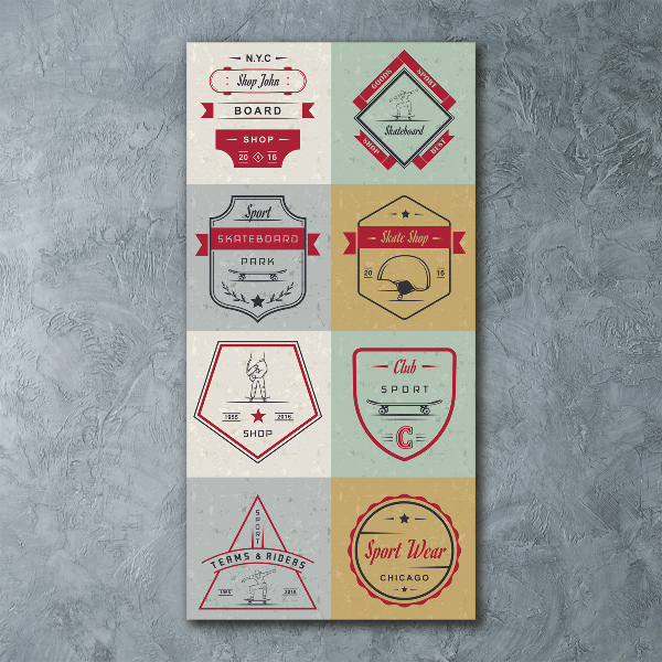 Akrilkép Gördeszka jelek